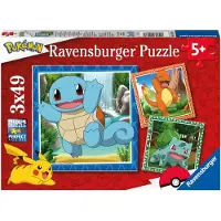 Ravensburger Puzzle 3x49 Pokémon 05586