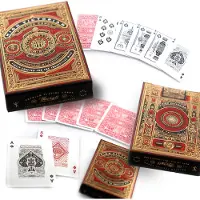 Quint Cartes de BICYCLE rouges de l'époque victorienne