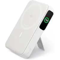 Anker Batterie Externe Sans Fil avec Aimant MagSafe et Qi2 10 000 mAh avec Charge Rapide Blanc