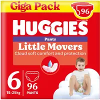 Huggies Culotte de protection Little Movers, Taille 6 (15 à 25 kg), 96 culottes de protection avec motifs Disney, Giga pack