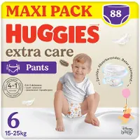 Huggies Extra Care Pants, 88 Couches, Taille 6 (15-25 Kg)