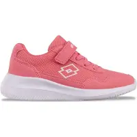 Lotto Baskets à velcro pour enfants Life CONNECT K Uni Kids Rose-Blanc, couleur : rouge, taille EU : 25