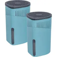 Wenko 2 Drop Déshumidificateur, 2x 1,0 kg, Déshumidificateur, Bleu, Turquoise