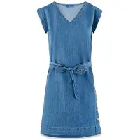 Tbs Assiarob Short Sleeve Dress Bleu 48 Femme