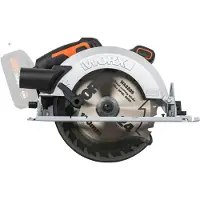 WORX Scie circulaire portative sans fil Nitro 20V 190mm/65,7mm WX520.9, moteur Brushless, sans batterie ni chargeur
