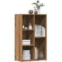 vidaXL Bibliothèque chêne artisanal 50x25x80 cm bois d'ingénierie