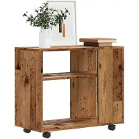 vidaXL Table d'appoint vieux bois 70x35x55 cm bois d'ingénierie