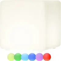 Star Trading Grand cube lumineux "Twilights", LED, télécommande, RGB + blanc chaud, 40 cm