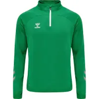 Hummel Sweat de sport vert gazon / blanc