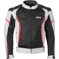 GMS Samu Mesh Veste Moto Textile Grise Noire Rouge Taille M