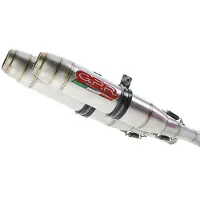 Gpr Exhaust Systems Deeptone Inox Dual Slip On Ducati Scrambler 800 15-16 Cat Homologated Muffler Argenté Homologated