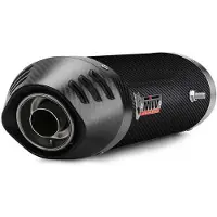 MIVV Oval Yamaha Fz6/fz6 Fazer 2004-11 Uy.015.l3c Homologated Slip On Muffler Noir Homologated