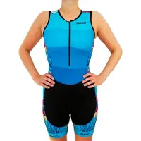 Zoot Performance Front Zip Sleeveless Trisuit Bleu XL Femme