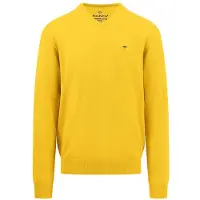 Fynch&Hatton 1413211 V Neck Sweater Jaune 3XL Homme