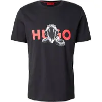 HUGO T-Shirt 'Deyladec' anthracite / rouge / noir / blanc
