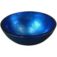 Sapho Murano - Lavabo, diamètre 400 mm, sans trop-plein, bleu AL5318-65