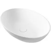 Hak Sapho Thin - Lavabo 600x400x145 mm, sans trop-plein, blanc mat WN893