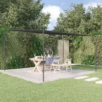 The Living Store Pavillon Anthracite 4x4 m 180 g/m² toile et acier