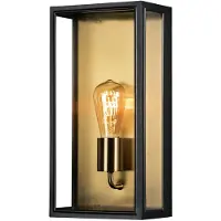 Konstsmide Applique rurale Carpi noir avec de l'or