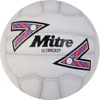 Mitre Ultragrip Netball Ball Blanc 5 Enfants