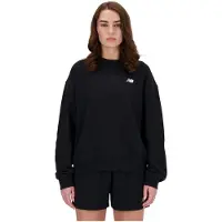 New Balance Sweat-shirt 'Essentials' noir / blanc