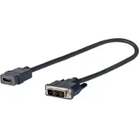 VivoLink PRODVIADAPHDMI 0.2m DVI HDMI Schwarz Videokabel-Adapter (AD-DM/HF)