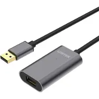 UNITEK Y-271, 5 mètres, USB A, USB A, USB 2.0, Gris