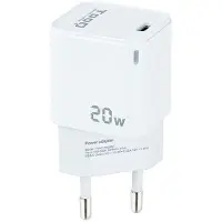 TooQ Chargeur mural TQWC-PD20WT/ 1xUSB Type-C/ 20W/ Blanc