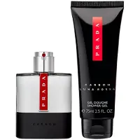 Prada Coffret Luna Rossa Carbon : eau de toilette 50 ml + gel douche 75 ml