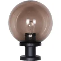 Lyora Lampe ampoule Bolano 33cm. Fumée de piédestal