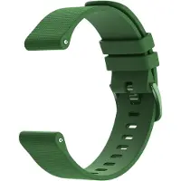 IMoshion Bracelet de sport en silicone avec boucle - Connexion universelle 22 mm - Vert foncé
