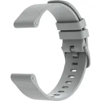 IMoshion Bracelet de sport en silicone avec boucle - Connexion universelle 20 mm - Gris
