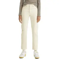 Levi's 501 Cropped Jeans Beige 30 / 26 Femme
