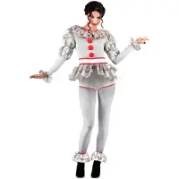 MOM Creepy Clown Costume Gris M Enfants