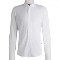 BOSS pour homme. 50519748 Chemise Mysoft blanc (XL), Casuel, Coton, Classique, Manche longue