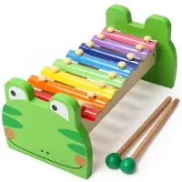 TOPBRIGHT Xylophone en bois - Grenouille joyeuse