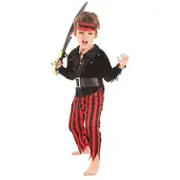 Creaciones Llopis Pirate Kids Costume Rouge 7-9 Years Enfants
