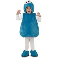 MOM Cookie Monster Junior Costume Bleu 5-6 Years Enfants