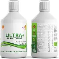 Swedish Nutra Ultra+ Multivitamin - pour un meilleur système immunitaire - pour la santé et le système nerveux - concentré liquide de vitamines - 500 ml