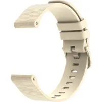 IMoshion Bracelet de sport en silicone avec boucle - Connexion universelle 20 mm - Beige