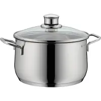 WMF Diadem Plus marmite à viande 20cm (734216040), Acier inoxydable, Poêle + casserole, Argent
