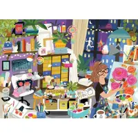 Pieces & Peace Puzzle Studio d'art 1500 pièces jeu de construction coloré