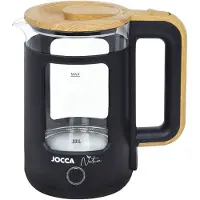 Jocca Czajnik Czajnik biały z drewnianymi detalami 1.8l, Bouilloire électrique, Blanc
