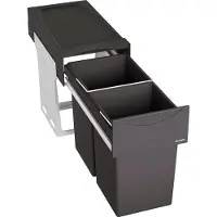 BLANCO BOTTON II pour montage au sol avec 30 (2x15) litres de volume de déchets pour une largeur d'armoire de 30 cm / système de déchets