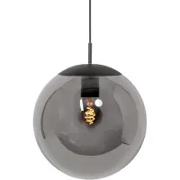 Steinhauer Suspension Bollique noir avec verre fumé