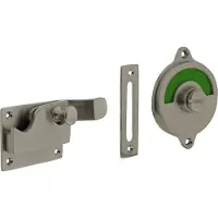 Intersteel Transfert aux toilettes Tira avec courbure rouge/vert nickel mat