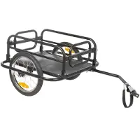 M-Wave Stalwart Carry Fold 2 Bike Trailer Noir Max 40 kg Garçon