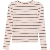 s.Oliver T-Shirt crème / violet / noir