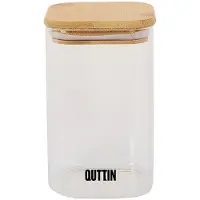 Quttin Récipients alimentaires Bambou verre borosilicaté 720 ml (12 pièces)