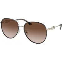 Michael Kors Mk1128j101413 Woman Sunglasses Doré Brown Femme